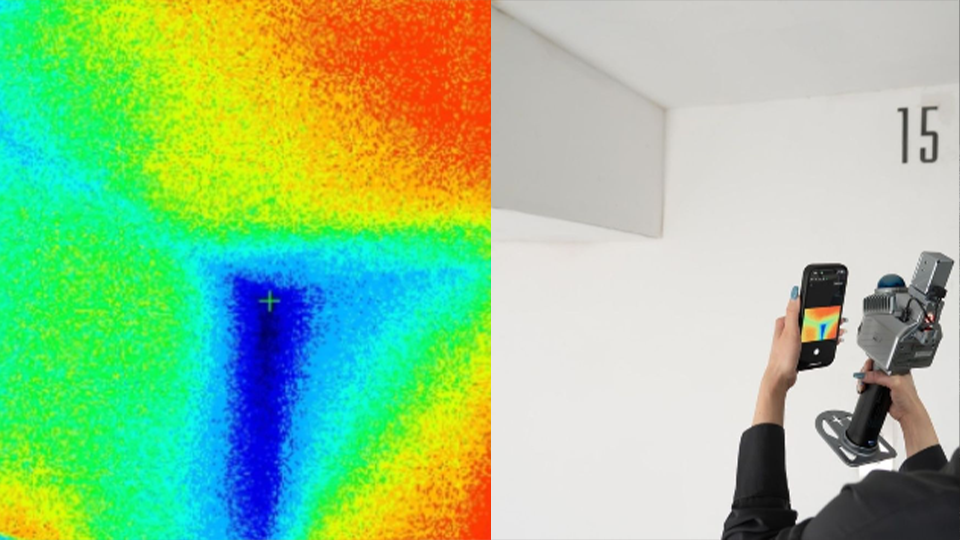 rilevamento perdite di acqua e infiltrazioni nascoste fjd trion p2 vision plus - strumenti topografici